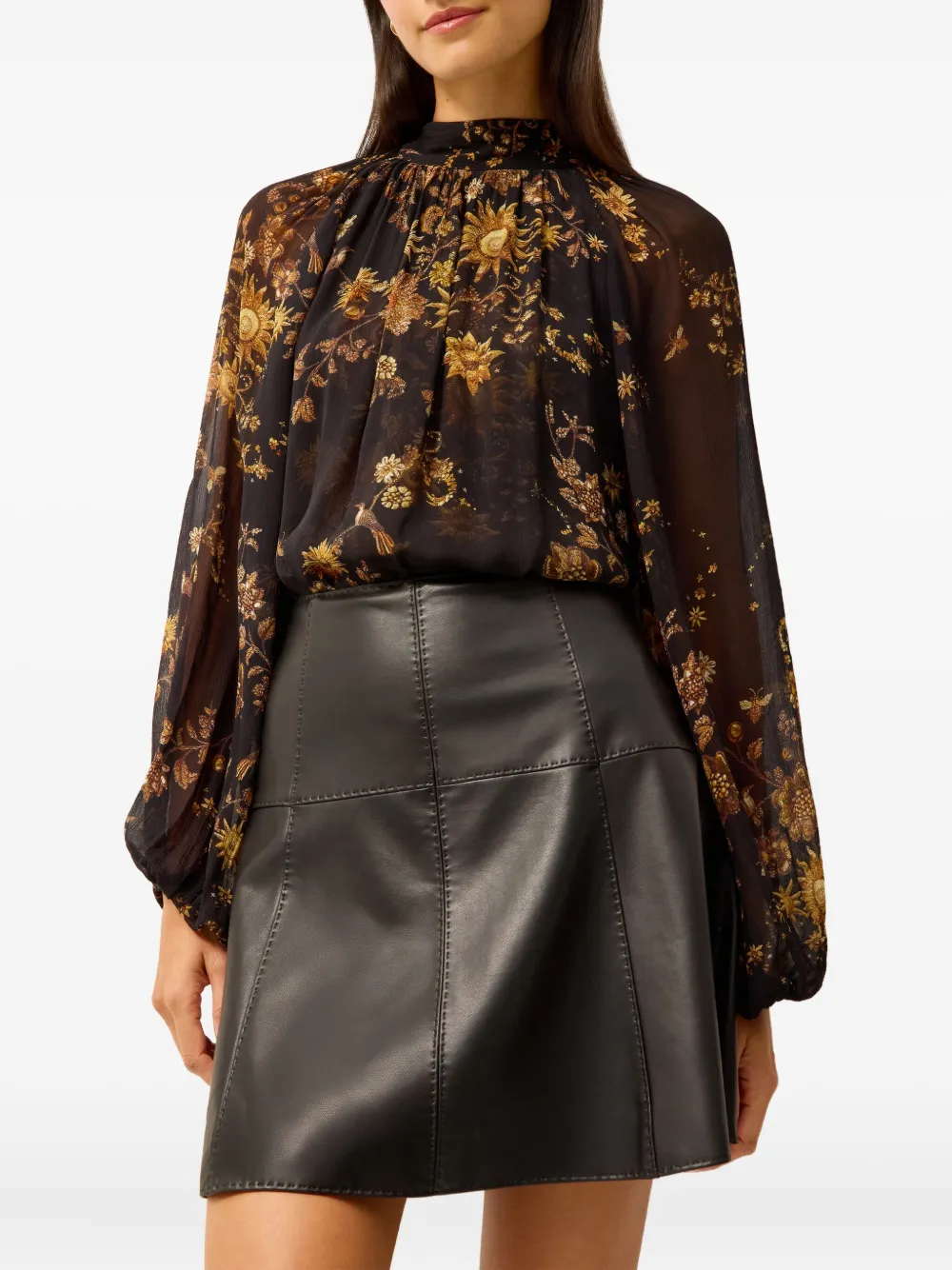 Marie Oliver Scottie blouse - Zwart