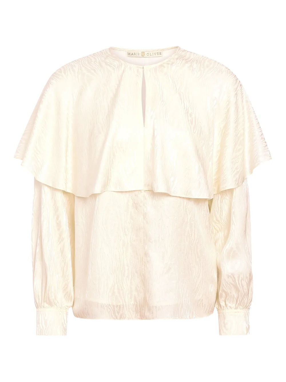 Marie Oliver Jayne Silk Blouse In Neutral