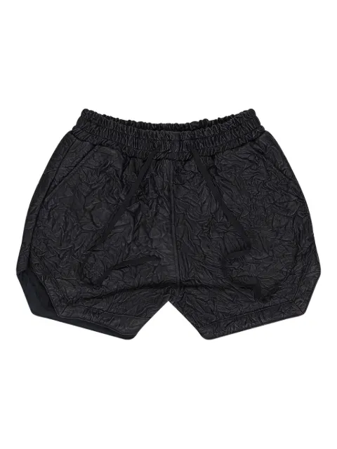 Who Decides War crinkled-effect shorts