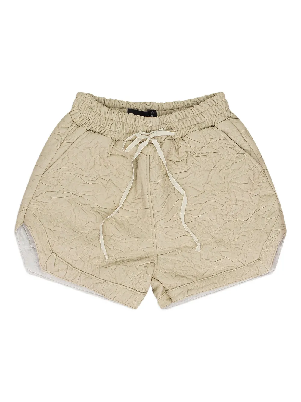 Who Decides War crinkled-effect shorts | tons neutres | Image 1