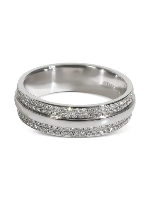 Tiffany & Co. Pre-Owned anillo en oro blanco de 18kt con diamante