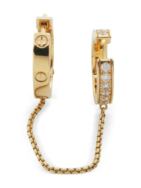 Cartier 18K yellow gold Love diamond earring