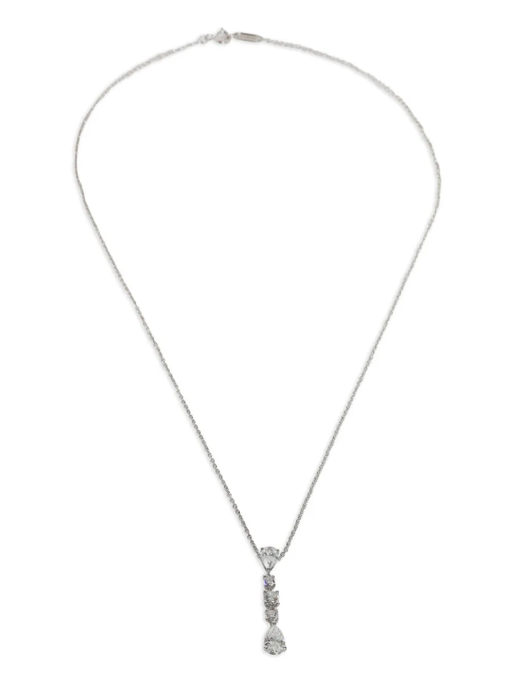 Tiffany & Co. Pre-Owned collier Swing en platine à diamant | argent | Image 1