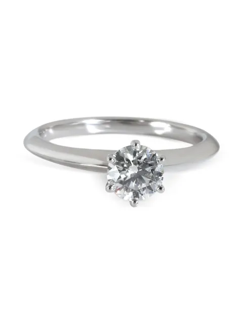 Tiffany & Co. Pre-Owned anillo en platino con diamante
