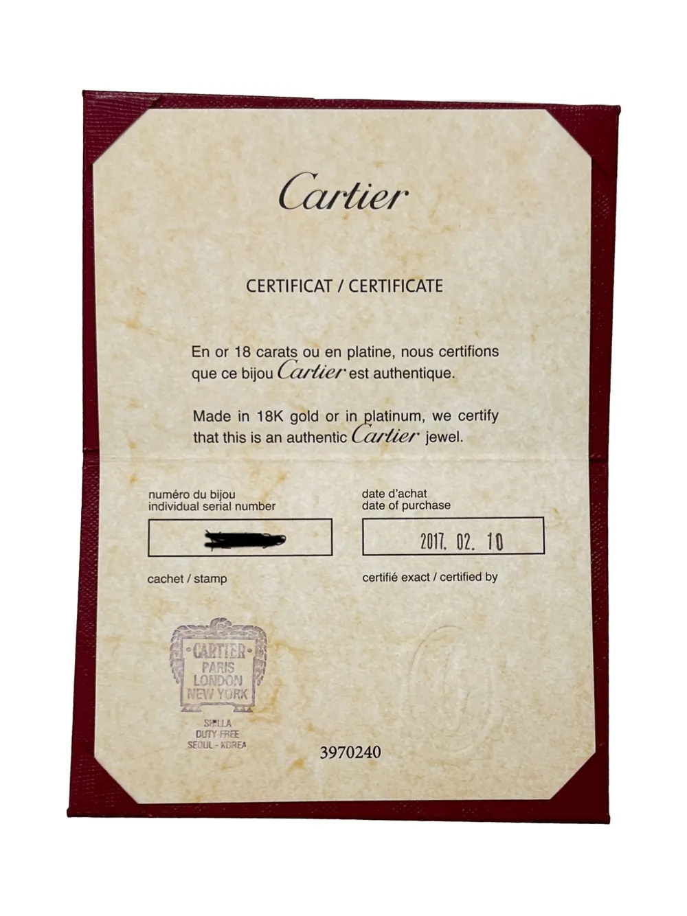 Pre-owned Cartier 18k Yellow Gold Diamond Love Necklace