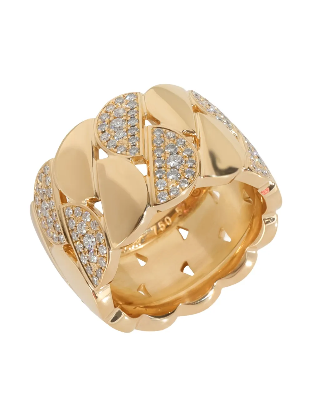 Pre-owned Cartier 18k Yellow Gold La Dona Diamond Ring