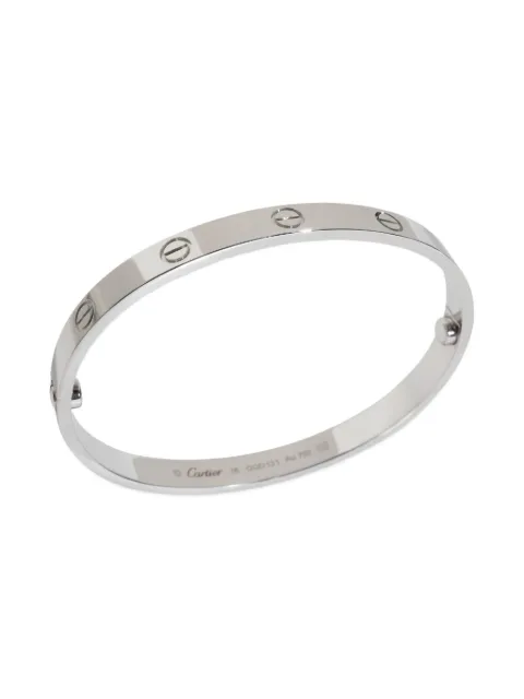 Cartier 18K white gold Love bracelet