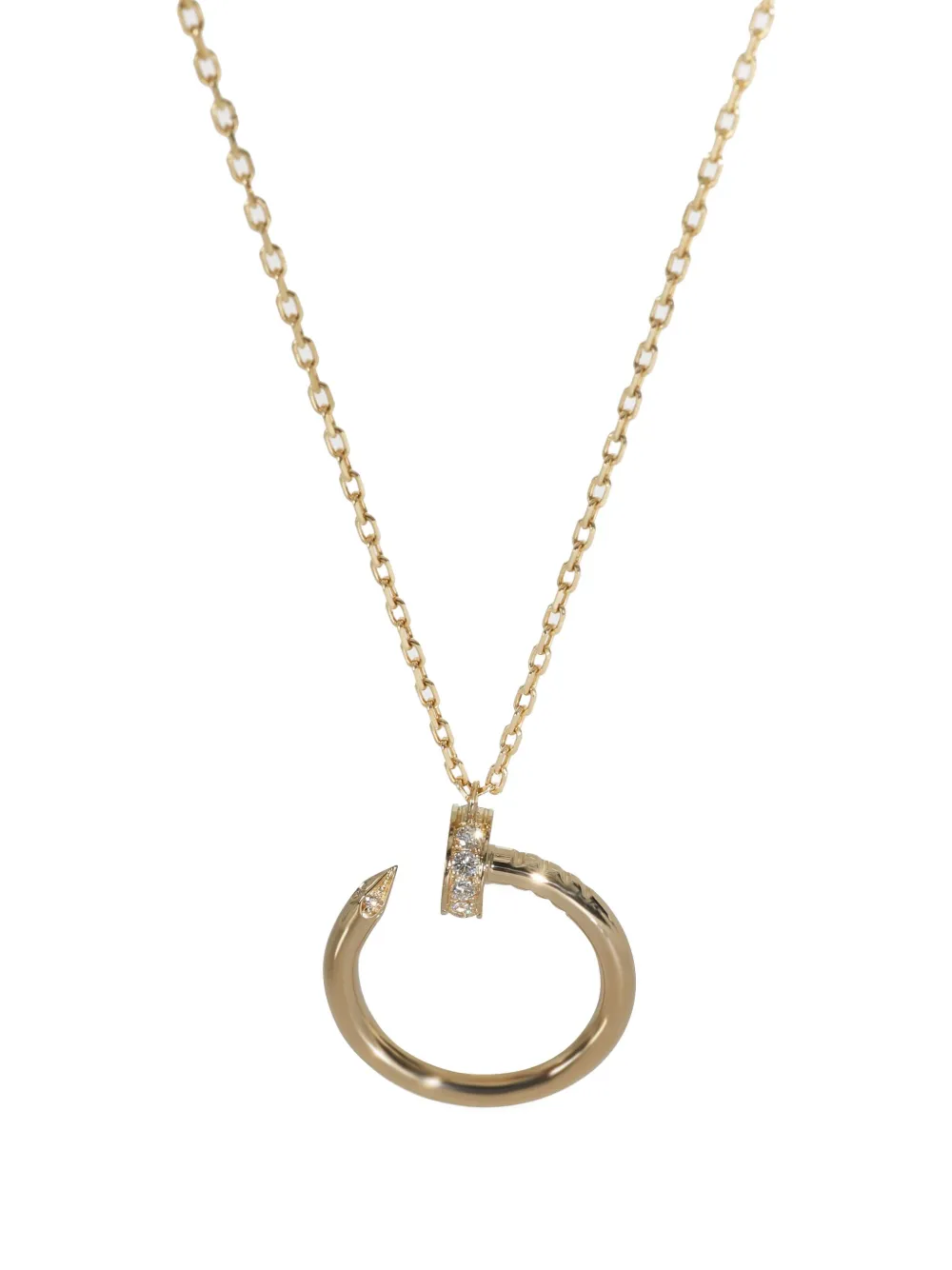 Pre-owned Cartier 18k Yellow Gold Diamond Necklace
