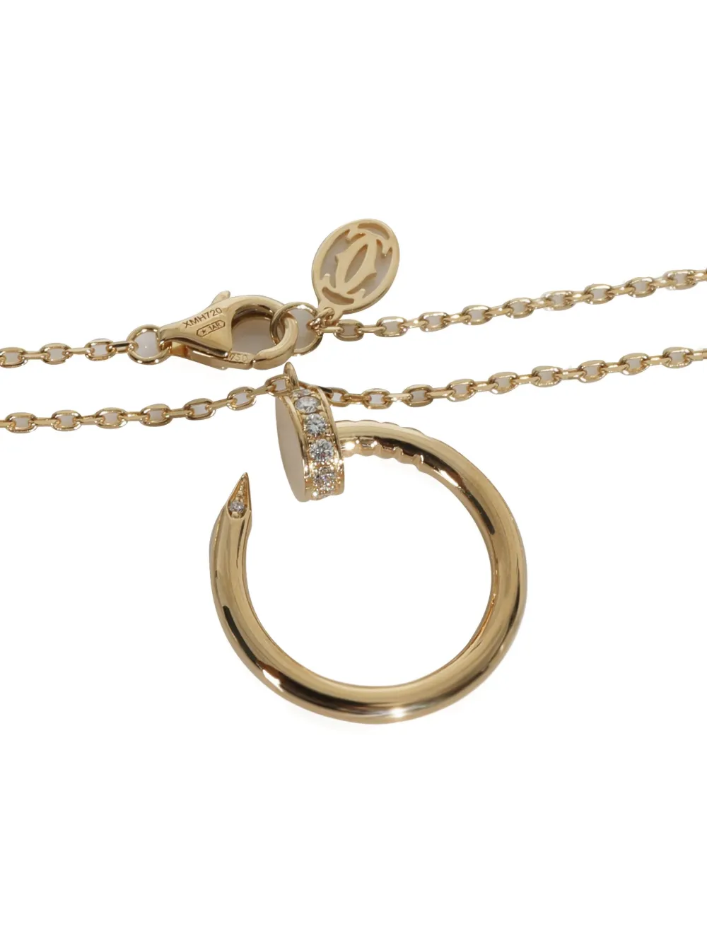 Pre-owned Cartier 18k Yellow Gold Diamond Necklace