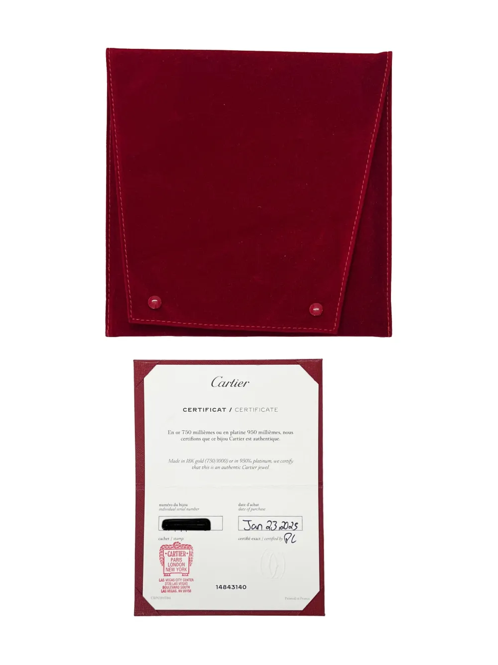 Pre-owned Cartier 18k Yellow Gold Diamond Necklace