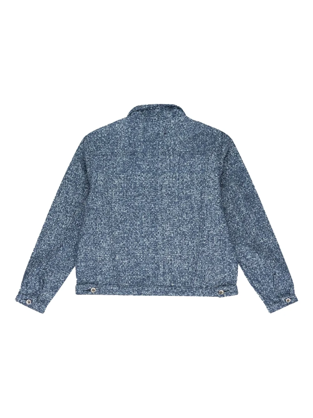  Who Decides War Woven Trucker Jacket - Blue 