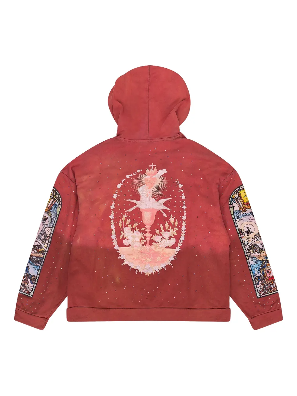 Who Decides War chalice graphic hoodie - Rood