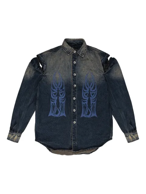 Who Decides War Winged gradient shirt