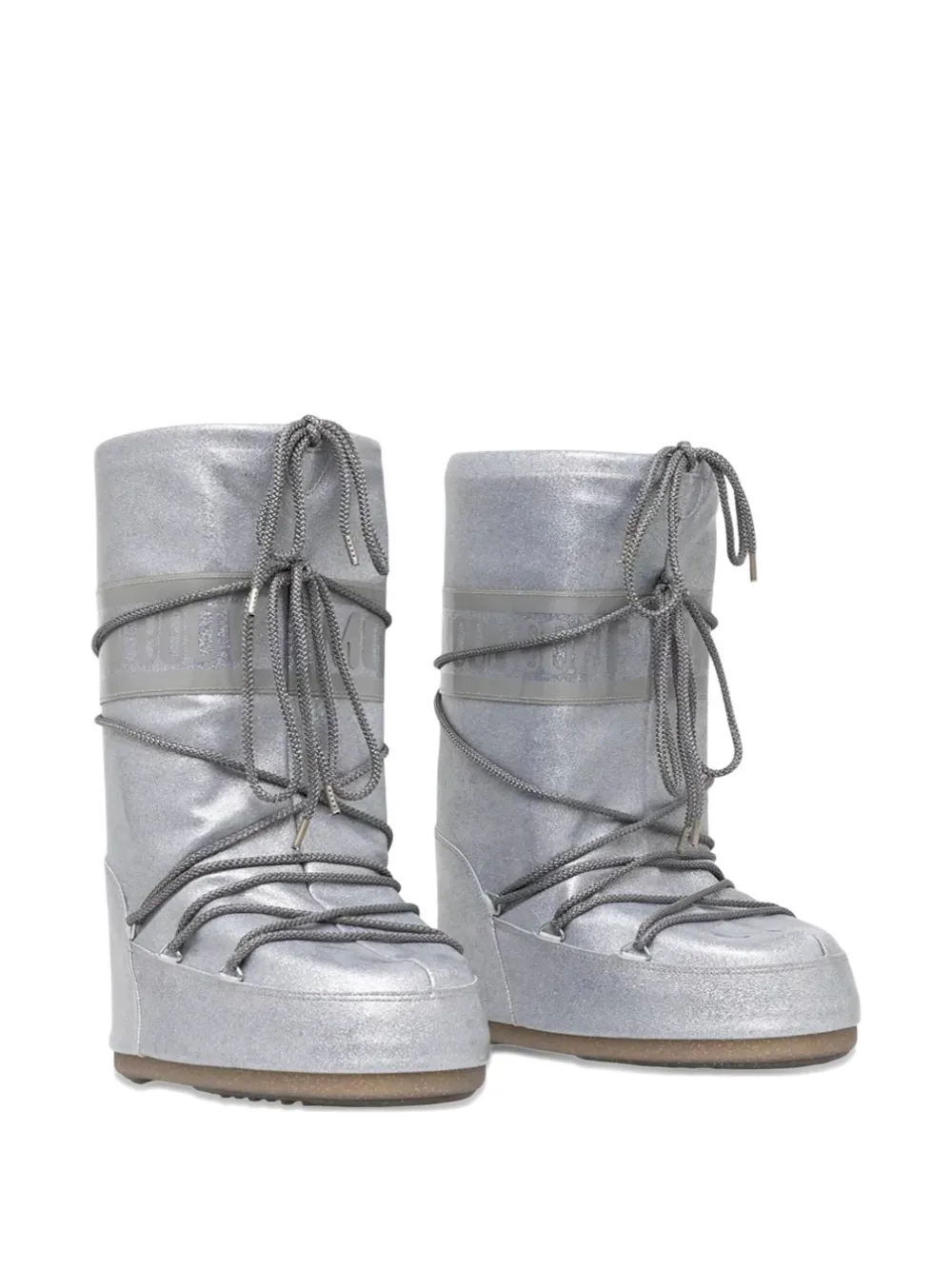 Moon Boot Snowboots met veters Zilver
