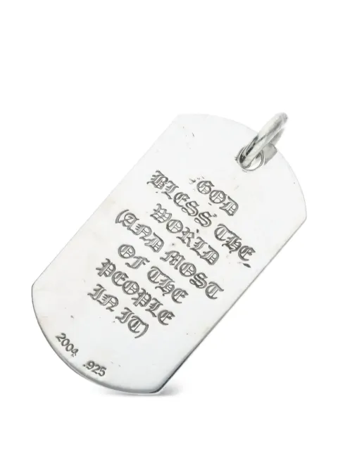 Chrome Hearts pendentif D Tag God Bless Dog