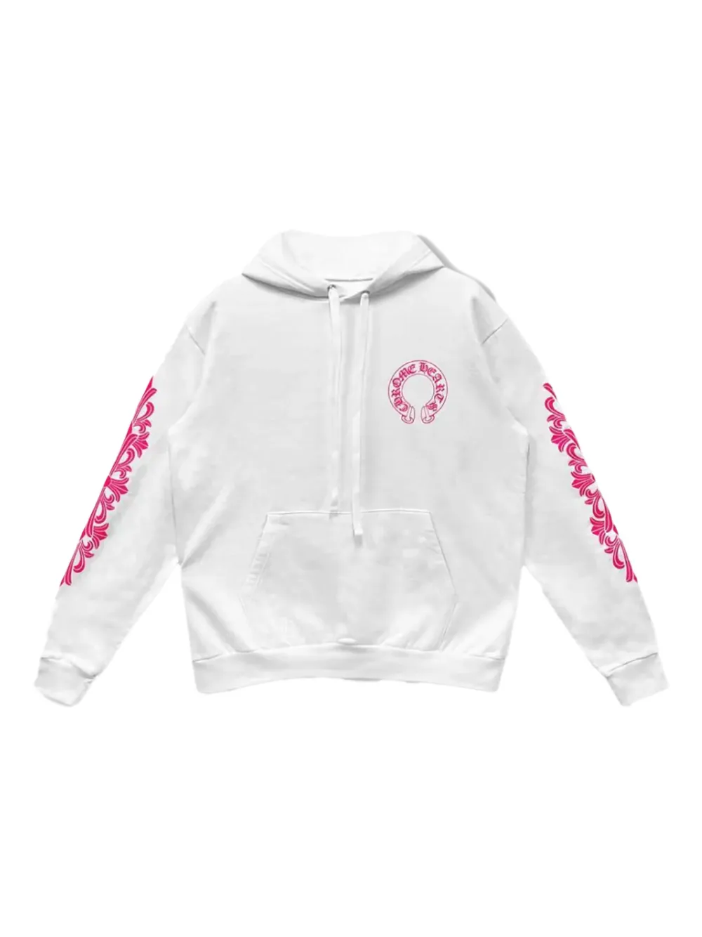 Chrome Hearts horseshoe-logo graphic hoodie | White | Image 1