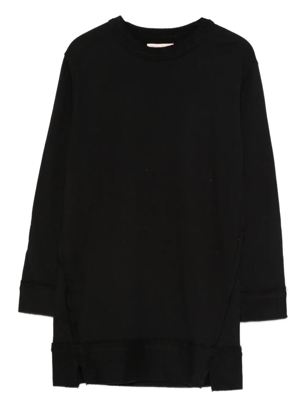 Andorine robe mi-longue à broderies | noir | Image 1