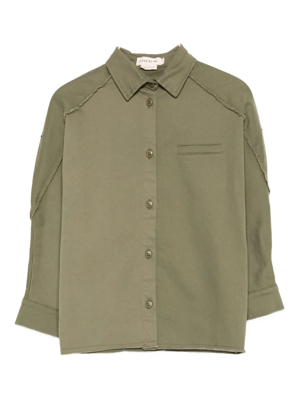 Andorine Denim Shirt In Green