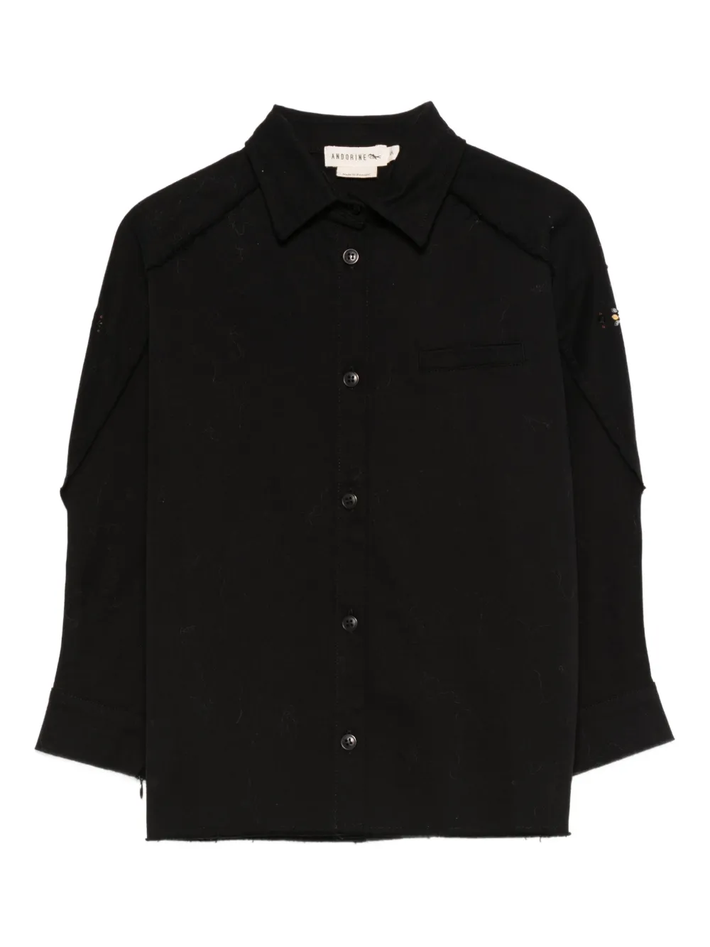 Andorine chemise en jean | vert | Image 1