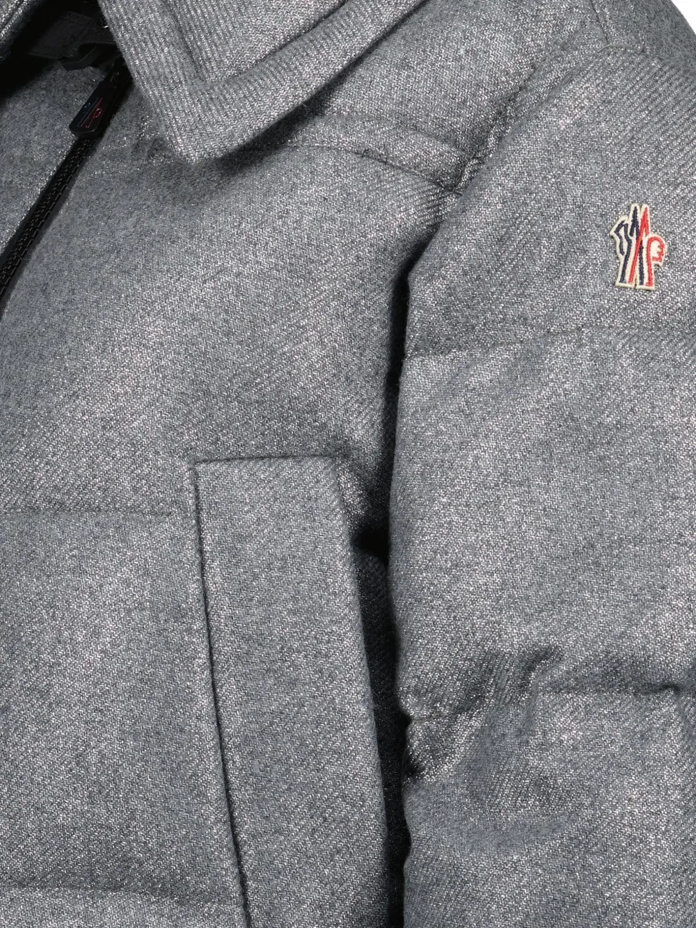 Moncler Grenoble Gewatteerd jack met rits Grijs