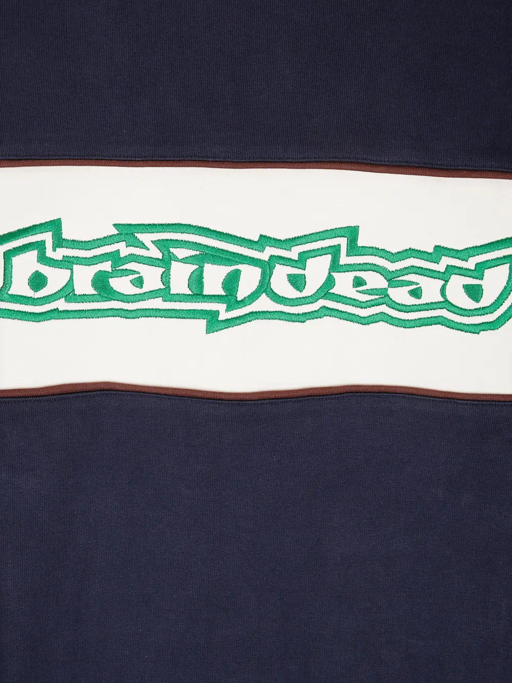  Brain Dead Long-embroidered Sweatshirt - Blue 