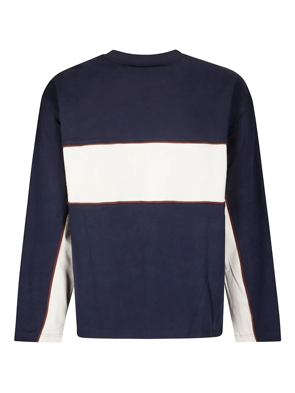 Brain Dead long-embroidered sweatshirt - Blauw