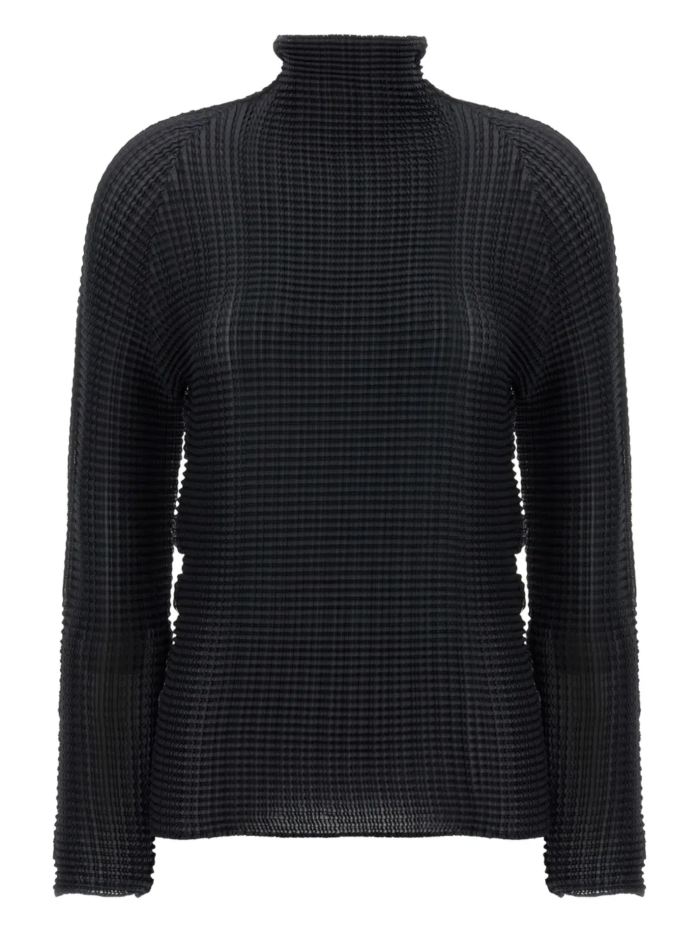 Issey Miyake High-neck Sweater In Black