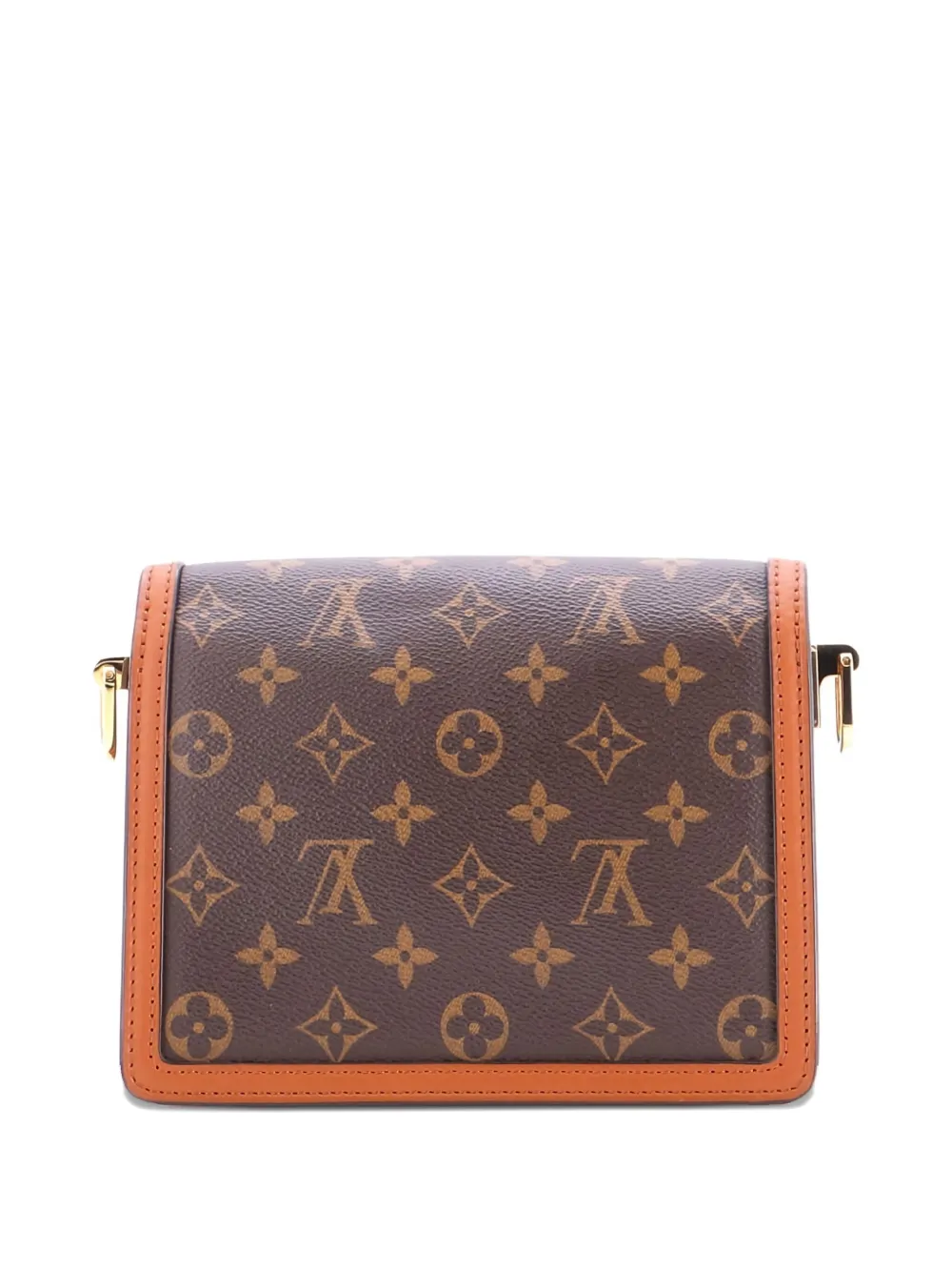 Pre-owned Louis Vuitton Dauphine Shoulder Bag Reverse Monogram Canvas Mini Crossbody Bag In Brown