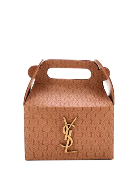 Saint Laurent Pre-Owned Take-Away Box Bag Monogram All Over Leather satchel