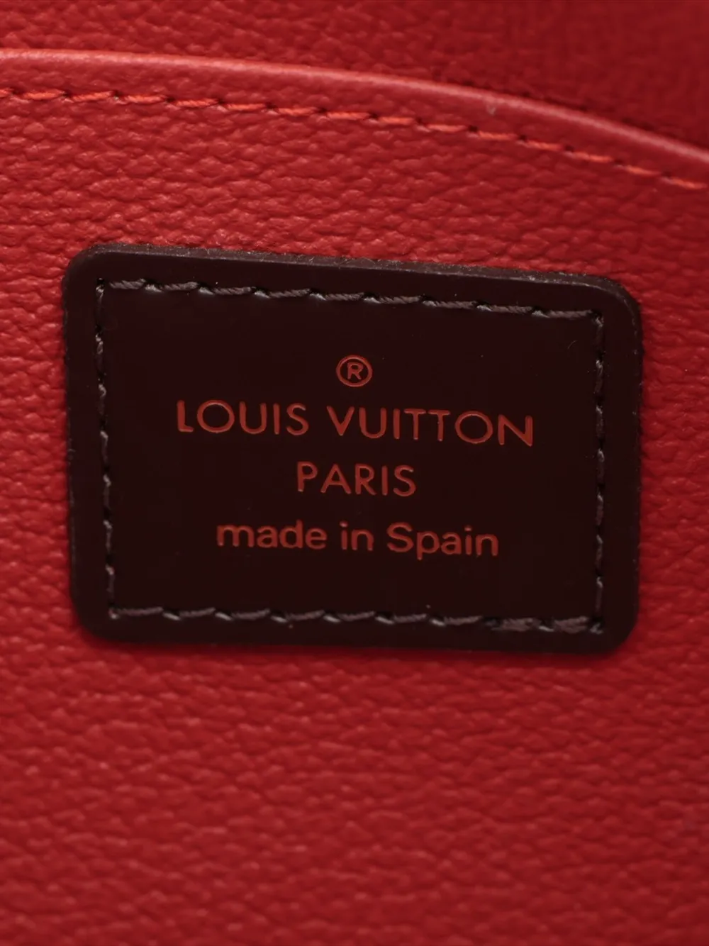 Pre-owned Louis Vuitton 2003 Damier Ebene Cosmetic Pouch In Brown