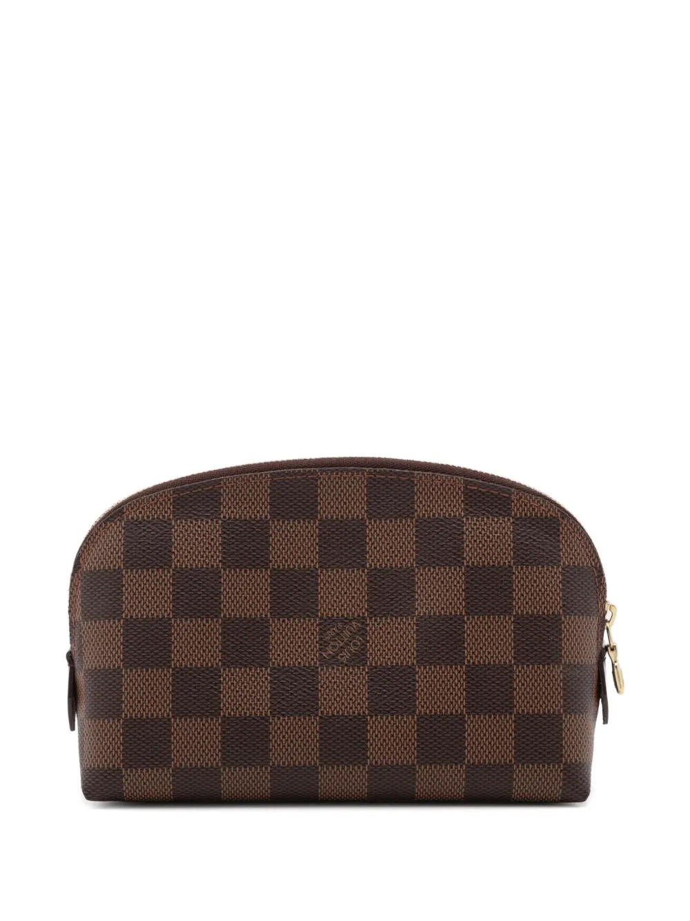 Pre-owned Louis Vuitton 2003 Damier Ebene Cosmetic Pouch In Brown