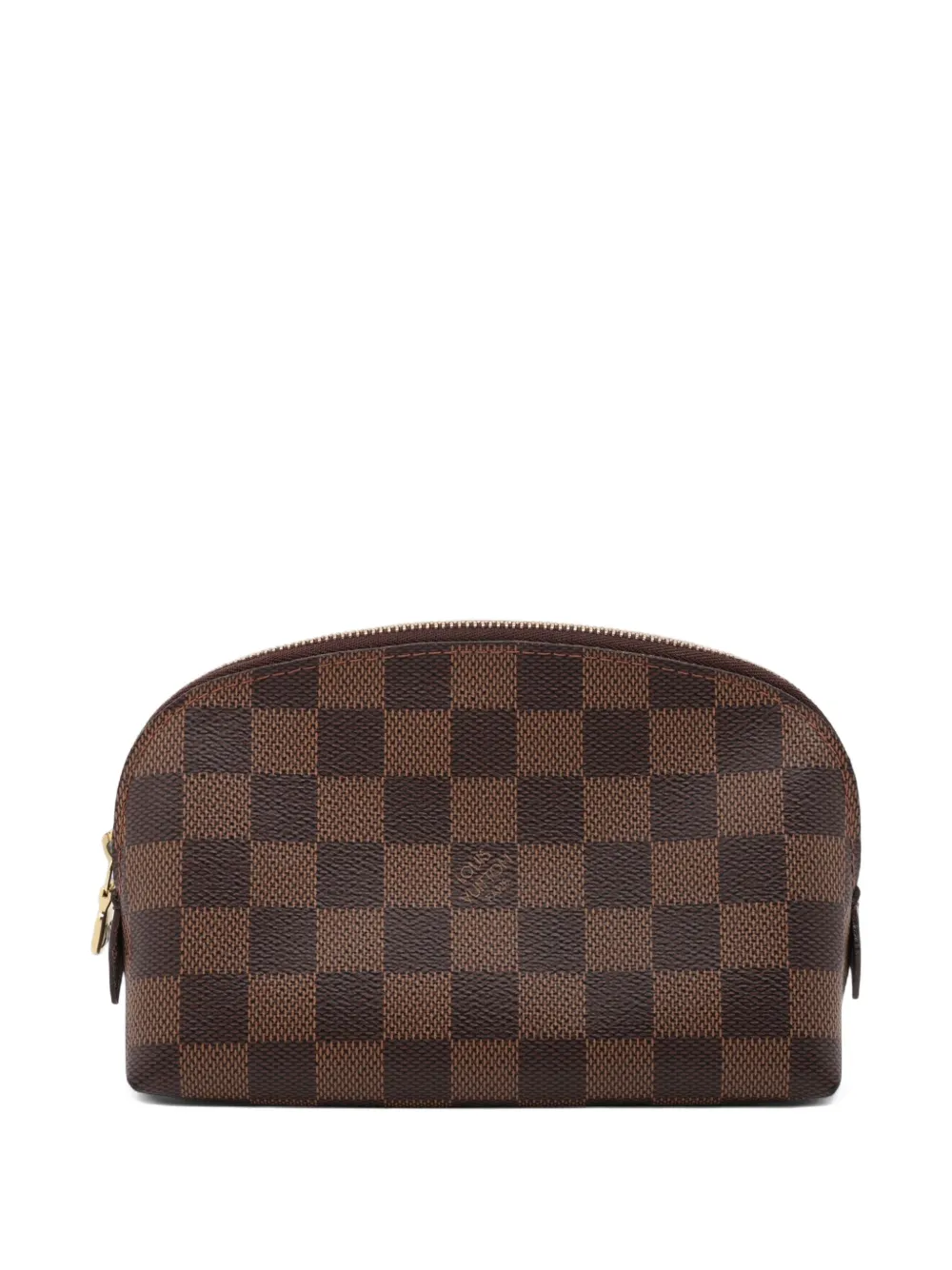 Pre-owned Louis Vuitton 2003 Damier Ebene Cosmetic Pouch In Brown