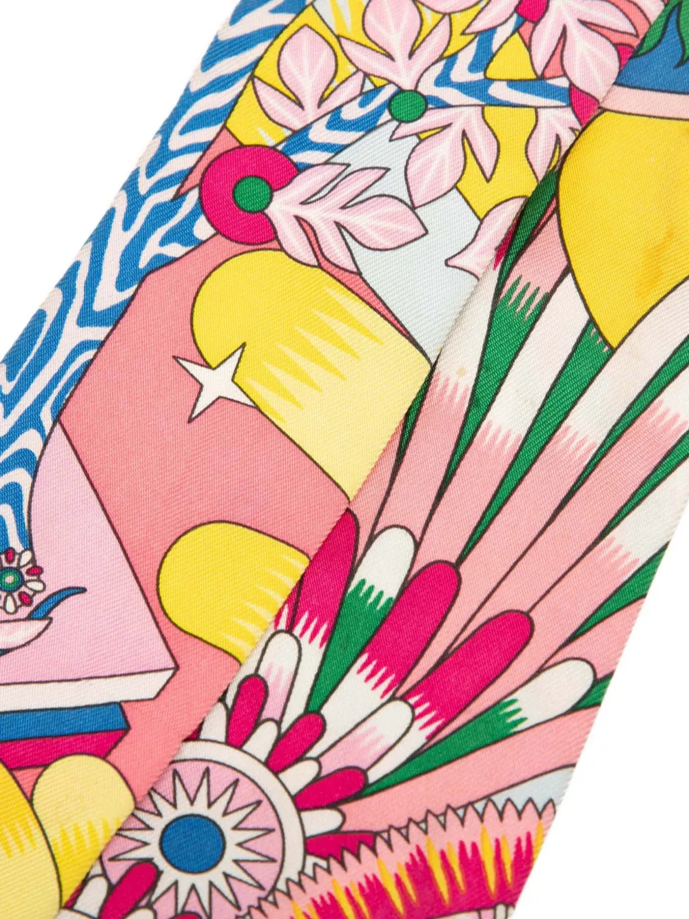 Hermès Pre-Owned 2019-2025 La Source de Pegase Silk Twilly Scarf scarves | Image 2