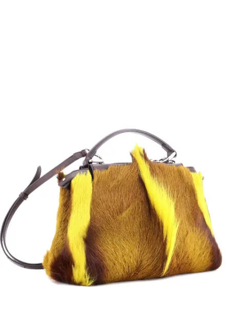 Fendi Pre-Owned Peekaboo Bag Gazelle Hair Mini satchel