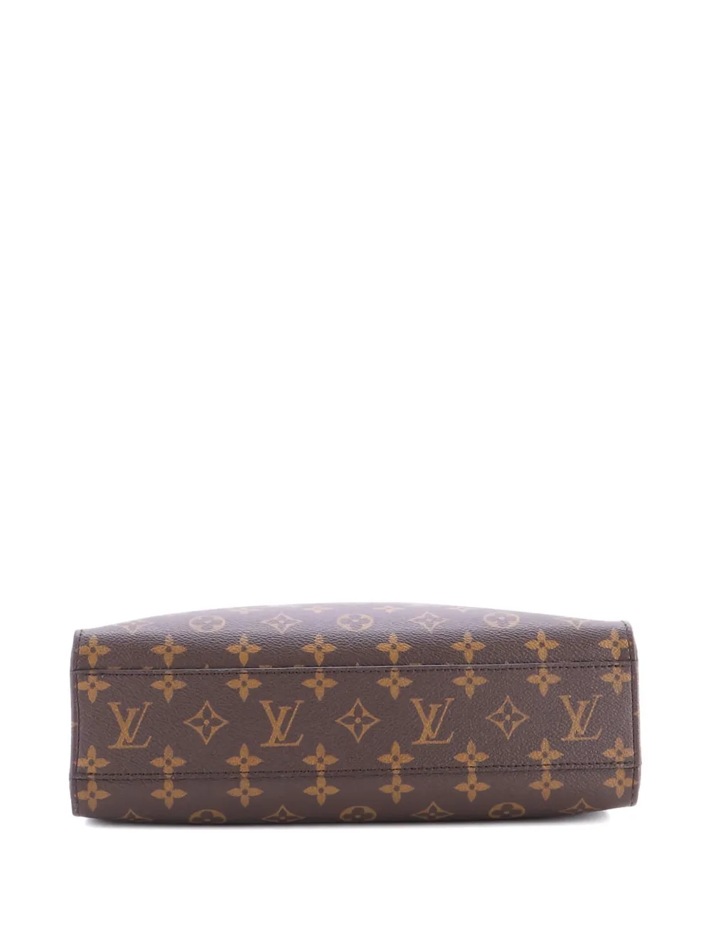 Pre-owned Louis Vuitton Sac Plat Nm Bag Monogram Canvas Pm Shoulder Bag In Brown