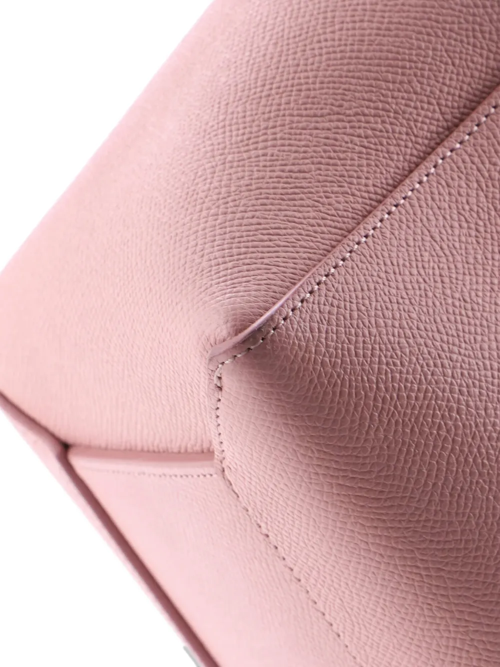 Pre-owned Celine Belt Bag Textured Leather Micro Satchel In Pink