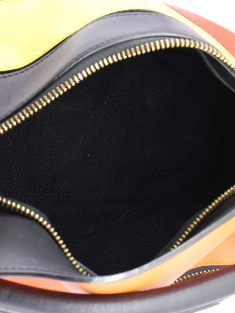 Pre-owned Loewe Puzzle Bag Leather Small Satchel In Black