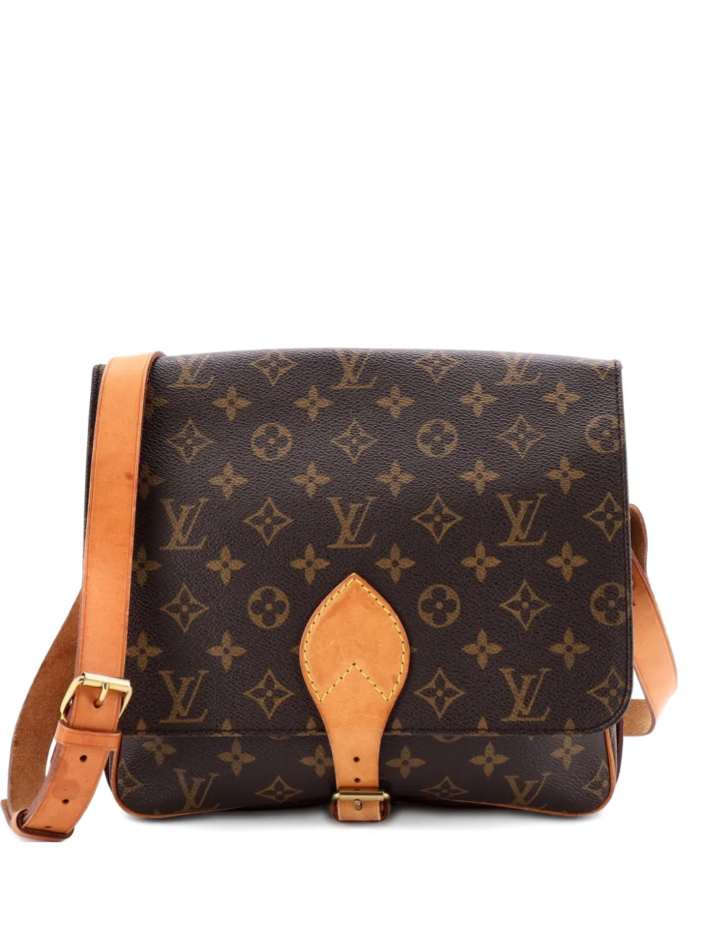 Louis Vuitton Pre-Owned Cartouchiere Handbag Monogram Canvas GM crossbody bag - Marrone