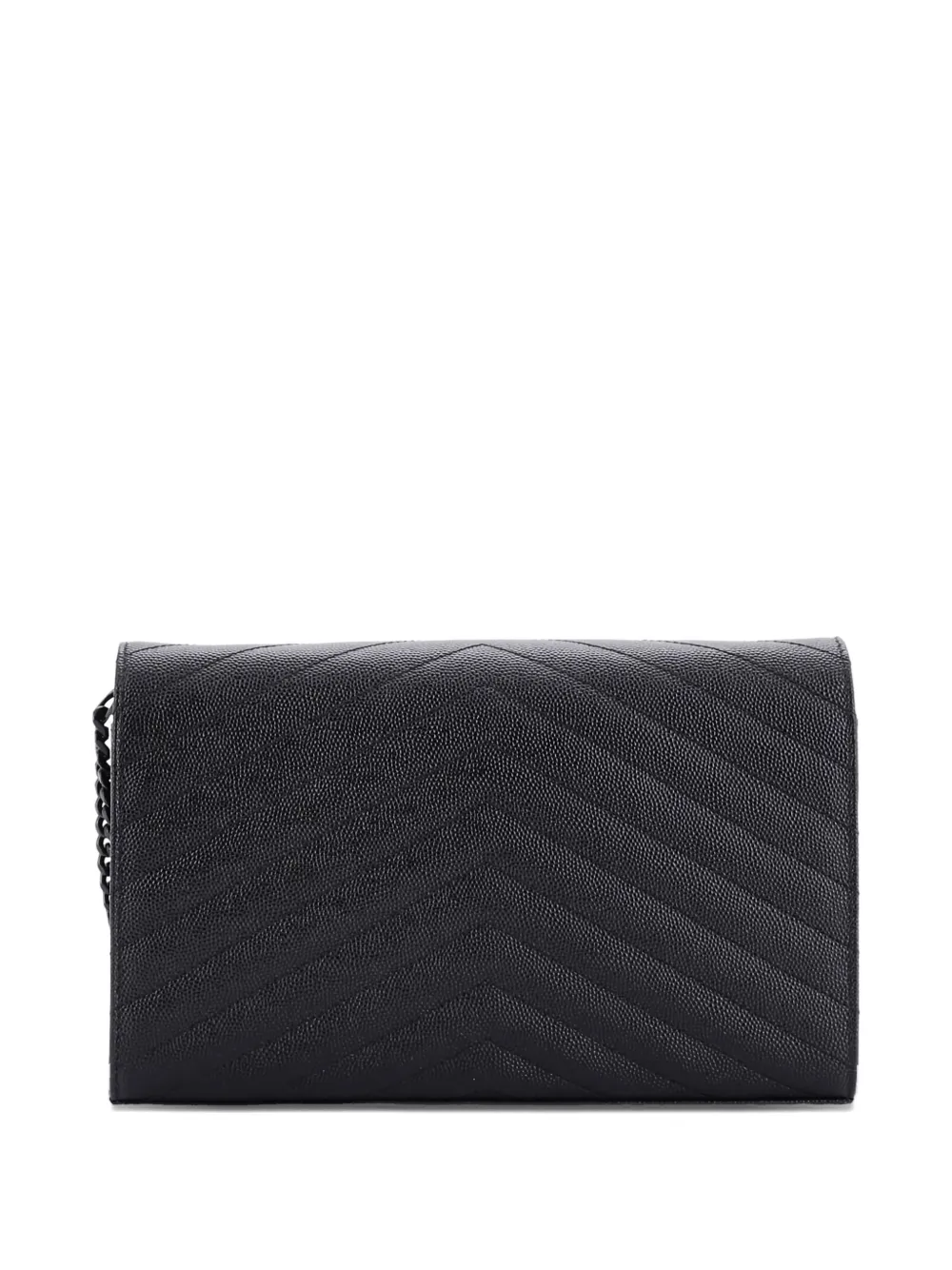 Saint Laurent Pre-Owned Classic Monogram Wallet on Chain Matelasse Chevron Leather Medium crossbody bag | Pre-Owned | Image 2