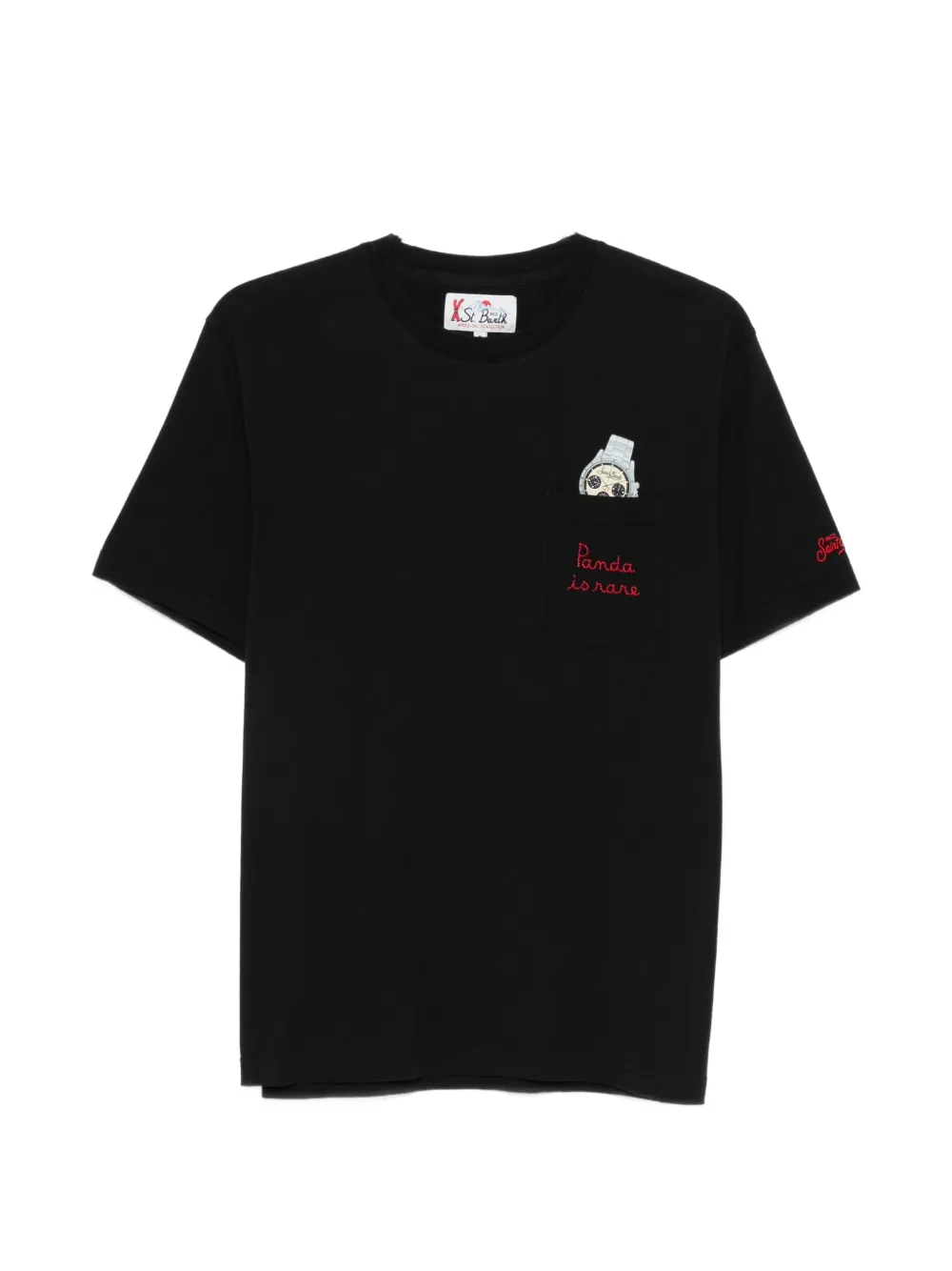 MC2 Saint Barth Connor pocket-embroidery T-shirt - Nero