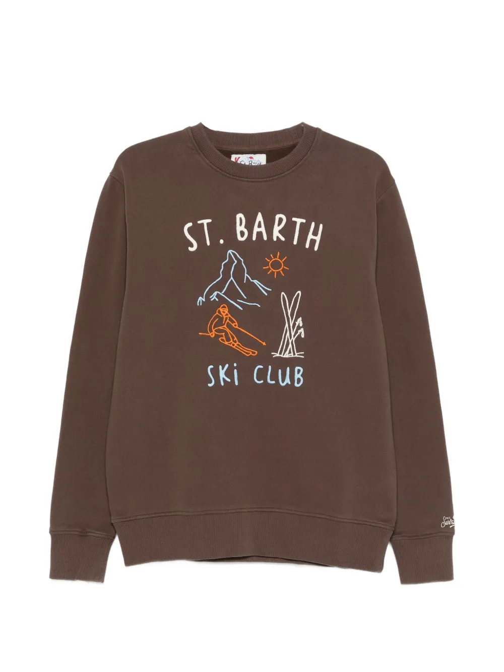MC2 Saint Barth Soho Sweatshirt mit Skistickerei - Braun