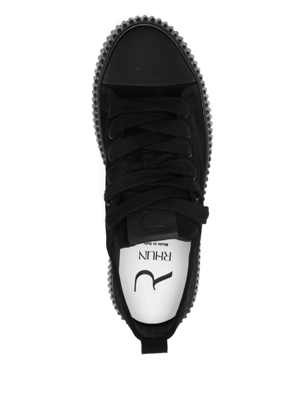 Rhun 2020 Fluted Sole Sneakers In Black