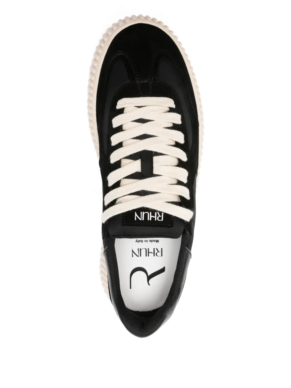 Rhun 1989 Treble Panelled Sneakers In Black