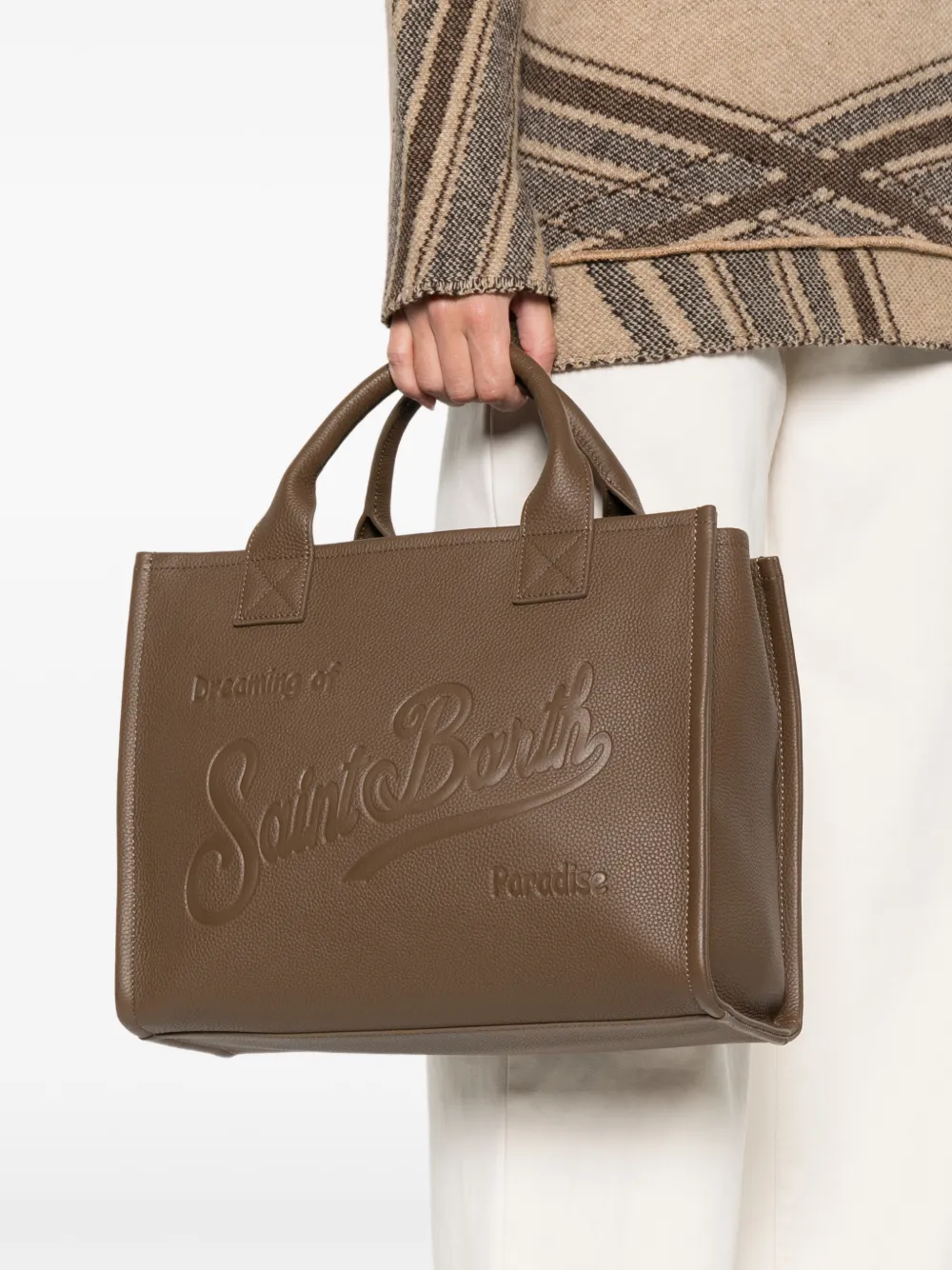  Mc2 Saint Barth Large Vanity Tote Bag - Brown 
