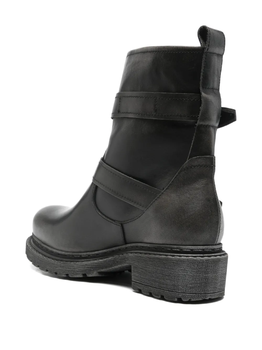 Metisse 40mm buckle round-toe boots Zwart
