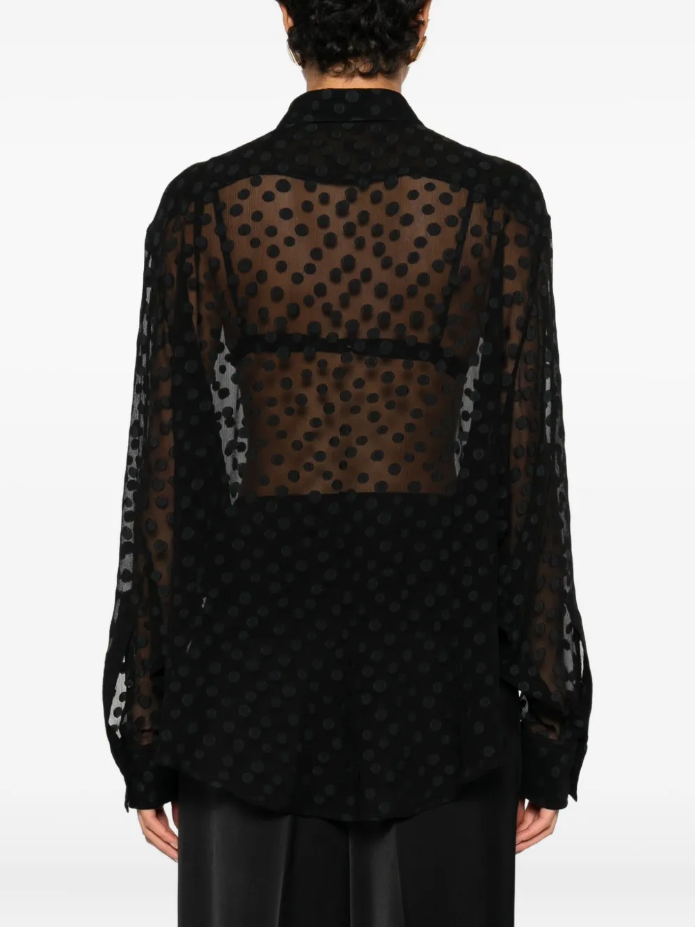 Stella McCartney Blouse met stippen Zwart