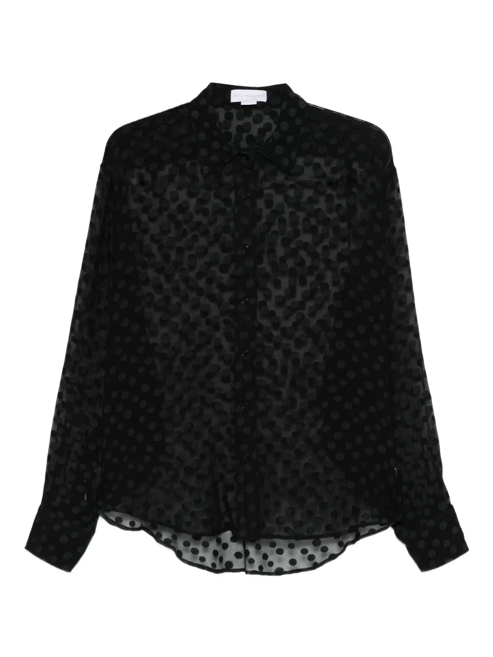 Stella McCartney camisa con estampado de lunares | negro | Image 1