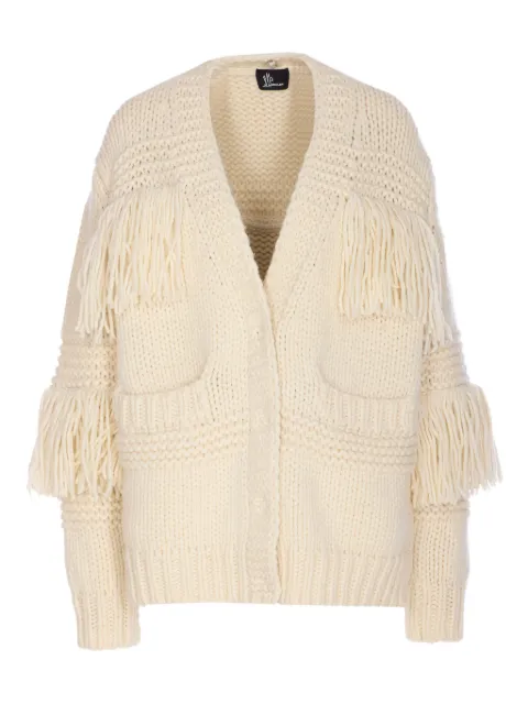 Moncler Grenoble fringes cardigan