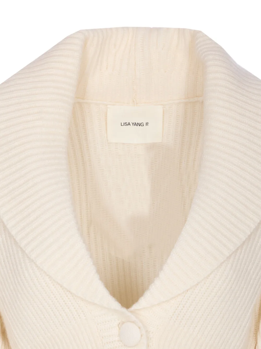 Lisa Yang Alessandra Button Cardigan In Animal Print