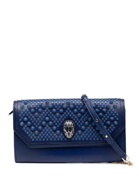 Bvlgari Pre-Owned 2010-2025 Nicholas Kirkwood Studded Leather Serpenti Forever Wallet on Chain crossbody bag